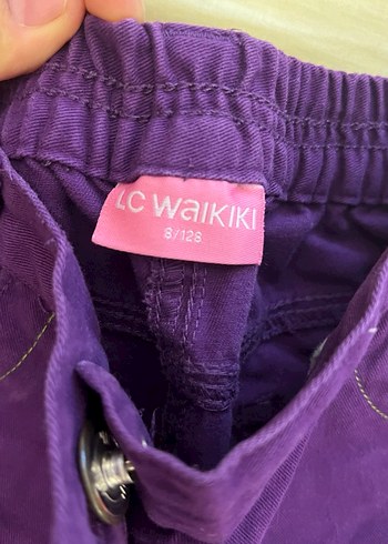 Mor kiz Çocuk Bol Kesim Pantolon - Görsel 3