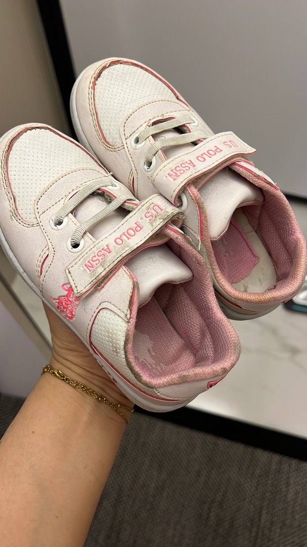 Kız Çocuk Siyah-Pembe Spor Ayakkabı - Görsel 2