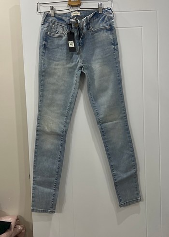 River Island Acik Mavi Yuksek Bel Skinny Jean