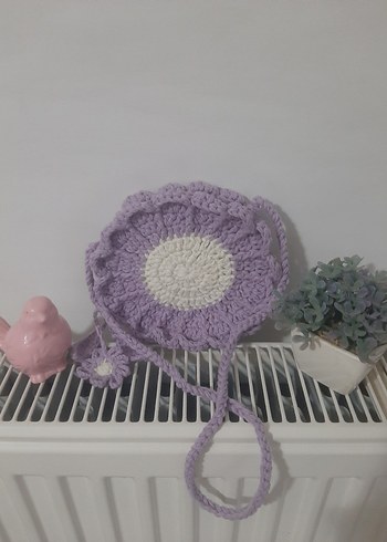 amigurumi papatya örgü çocuk çantası - Görsel 3