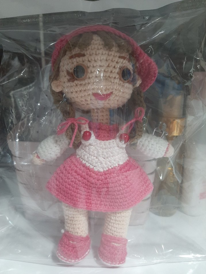 El Örgüsü Pembe Bebek Oyuncak - Görsel 5