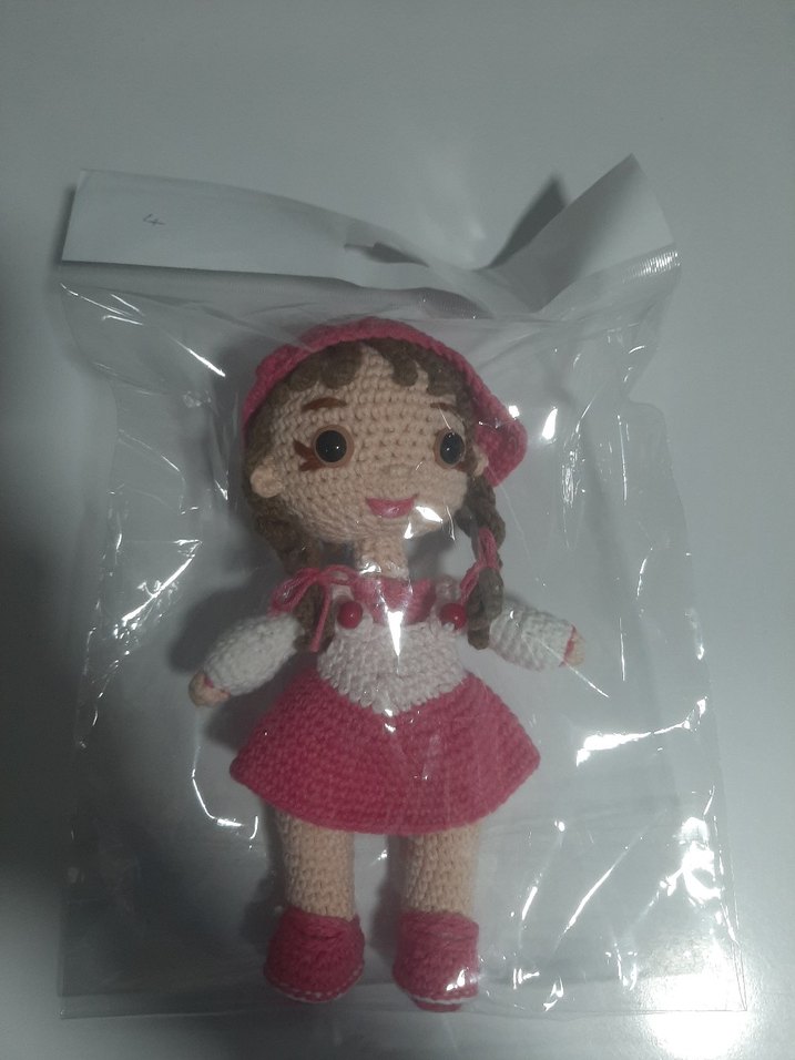 El Örgüsü Pembe Bebek Oyuncak - Görsel 4