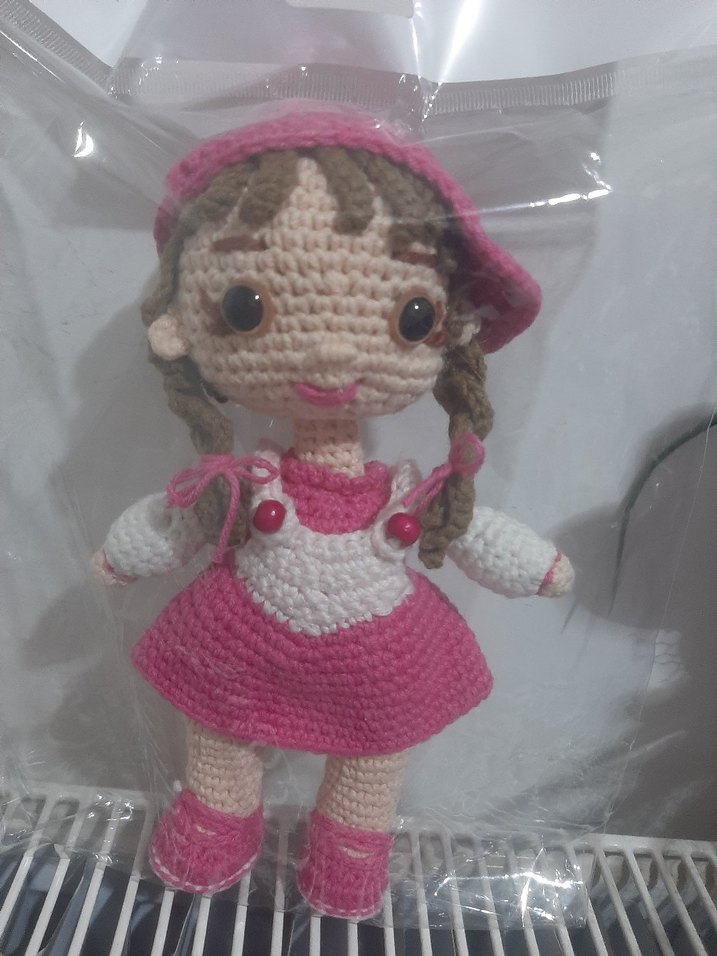 El Örgüsü Pembe Bebek Oyuncak - Görsel 2