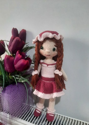 Pembe Örgü Bebek - Görsel 2