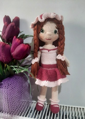 Pembe Örgü Bebek - Görsel 4