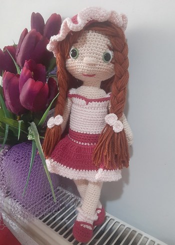 Pembe Örgü Bebek - Görsel 7