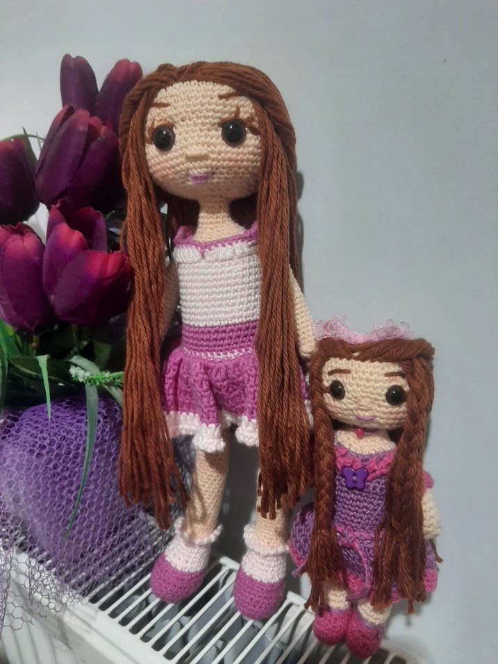 El Örgüsü Mor Bebek Seti - Görsel 5