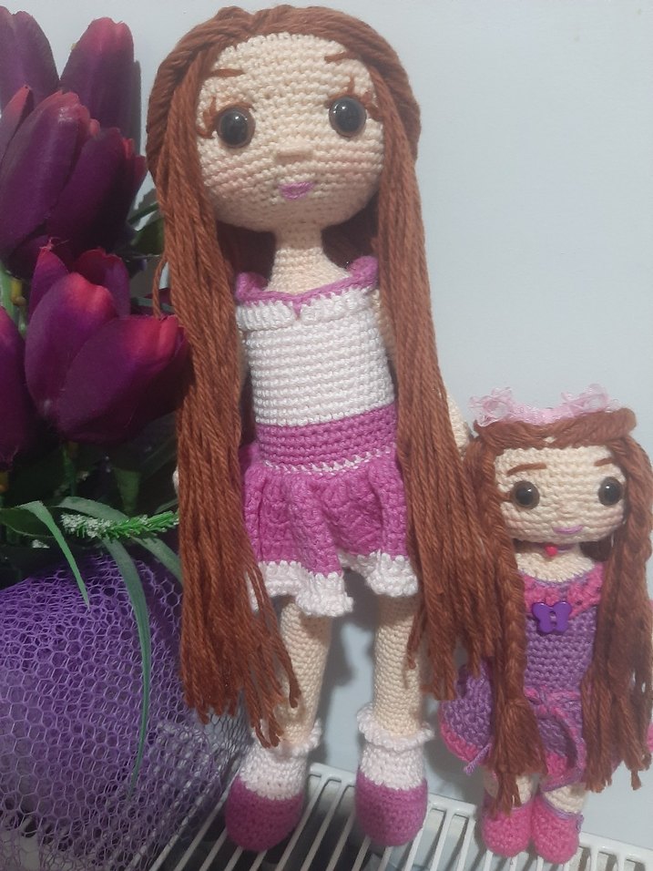 El Örgüsü Mor Bebek Seti - Görsel 3