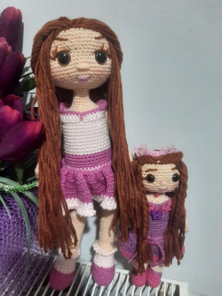 El Örgüsü Mor Bebek Seti - Görsel 2