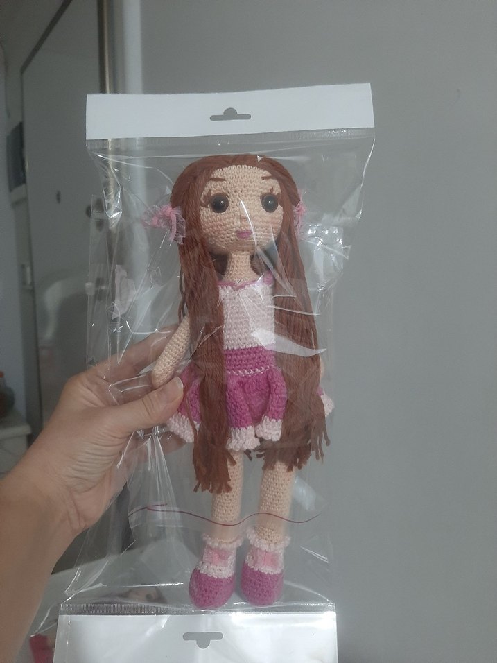 Bej El Örgüsü Bebek - Görsel 5