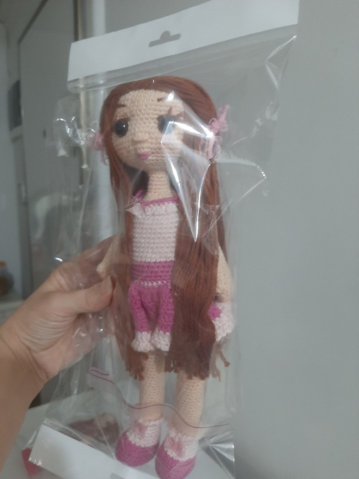 Bej El Örgüsü Bebek - Görsel 3