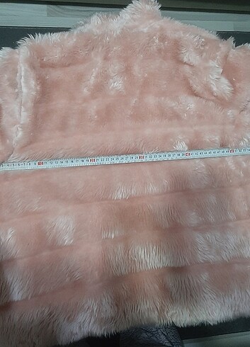  Mont,kaban,ceket,pembe mont ,peluş mont, peluş pembe mont,tüylü - Görsel 5