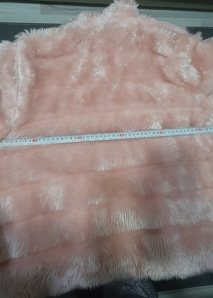  Mont,kaban,ceket,pembe mont ,peluş mont, peluş pembe mont,tüylü - Görsel 5