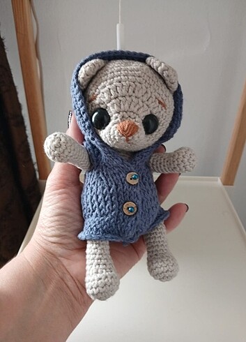 Amigurumi ayıcık,bebek,,tulumlu bebek ayıcık,oyuncak,ayı - Görsel 5