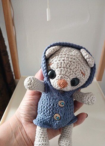 Amigurumi ayıcık,bebek,,tulumlu bebek ayıcık,oyuncak,ayı - Görsel 6