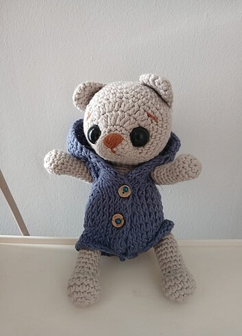 Amigurumi ayıcık,bebek,,tulumlu bebek ayıcık,oyuncak,ayı - Görsel 8