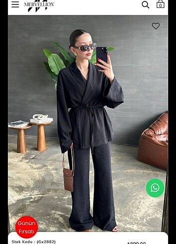 Tasarımcı Keten kimono takim