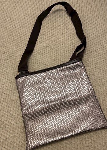 Yılan Desenli Bej Kadın Çapraz Çanta - Görsel 4