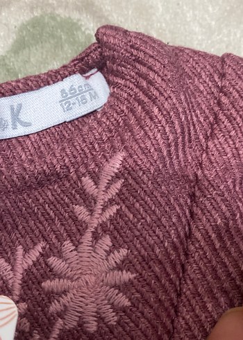 fuşya Nakışlı Uzun Kollu Kız Elbise - Görsel 2