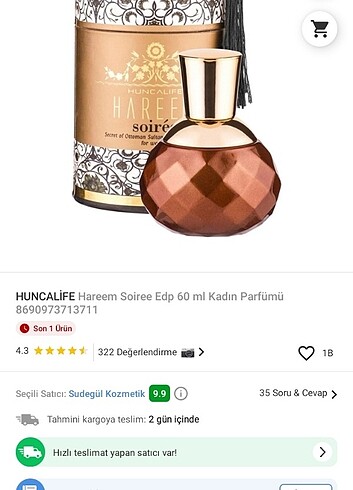 Huncalife harem parfüm 