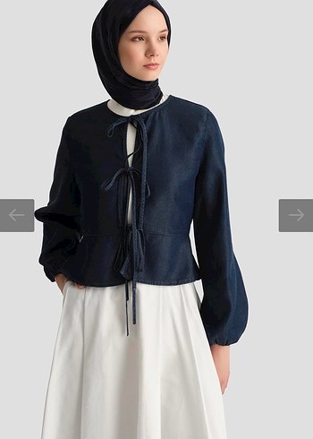 Armine Tencel Bluz Koyu Lacivert - Görsel 2
