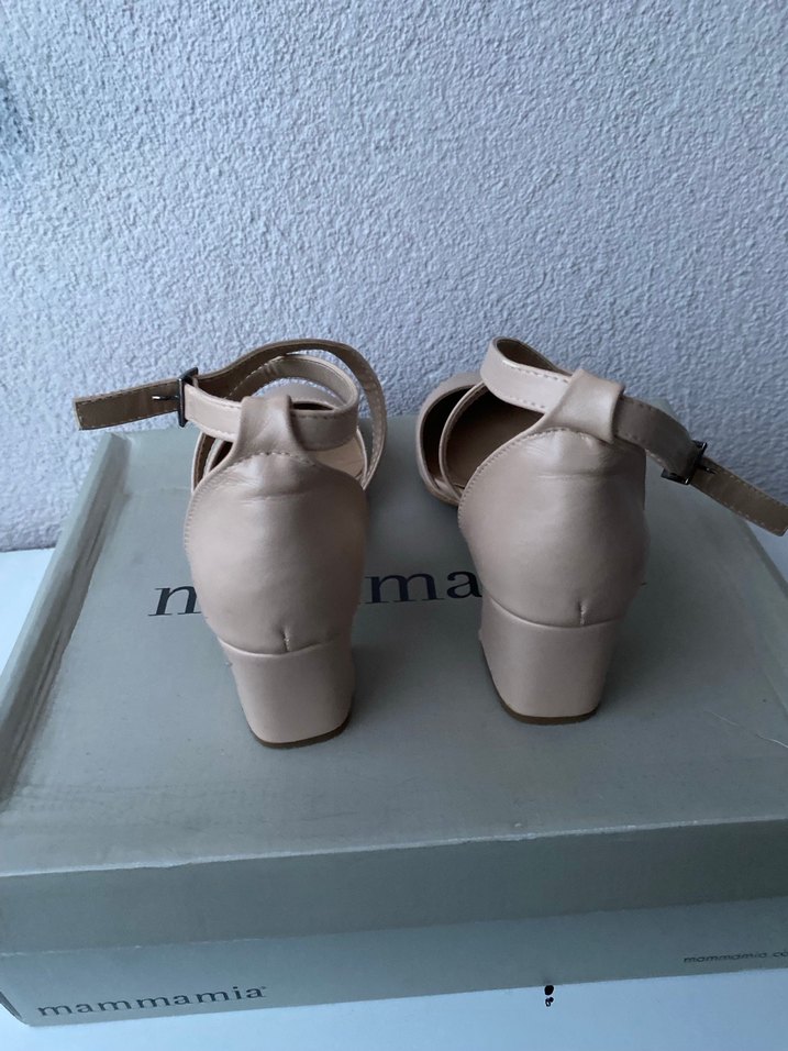 Tokalı Kadın Topuklu Ayakkabı Pastel rengi - Görsel 4