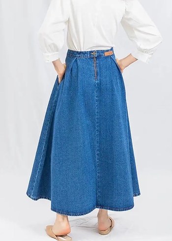 Kadın Mavi DeMim Marka Etek - Görsel 2