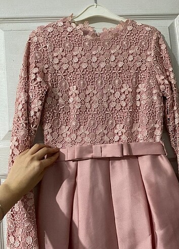 Tatlı Pembe  Mezuniyet Söz Nişan Davet Elbisesi - Görsel 3