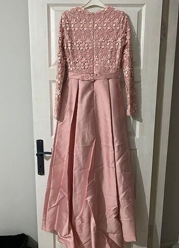 Tatlı Pembe  Mezuniyet Söz Nişan Davet Elbisesi - Görsel 5