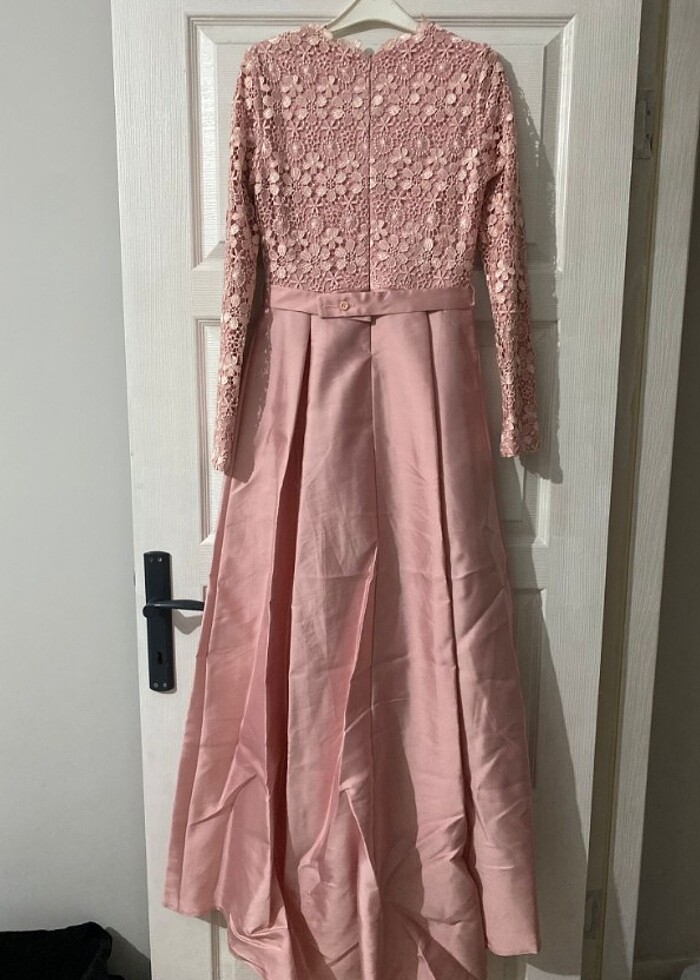 Tatlı Pembe  Mezuniyet Söz Nişan Davet Elbisesi - Görsel 5