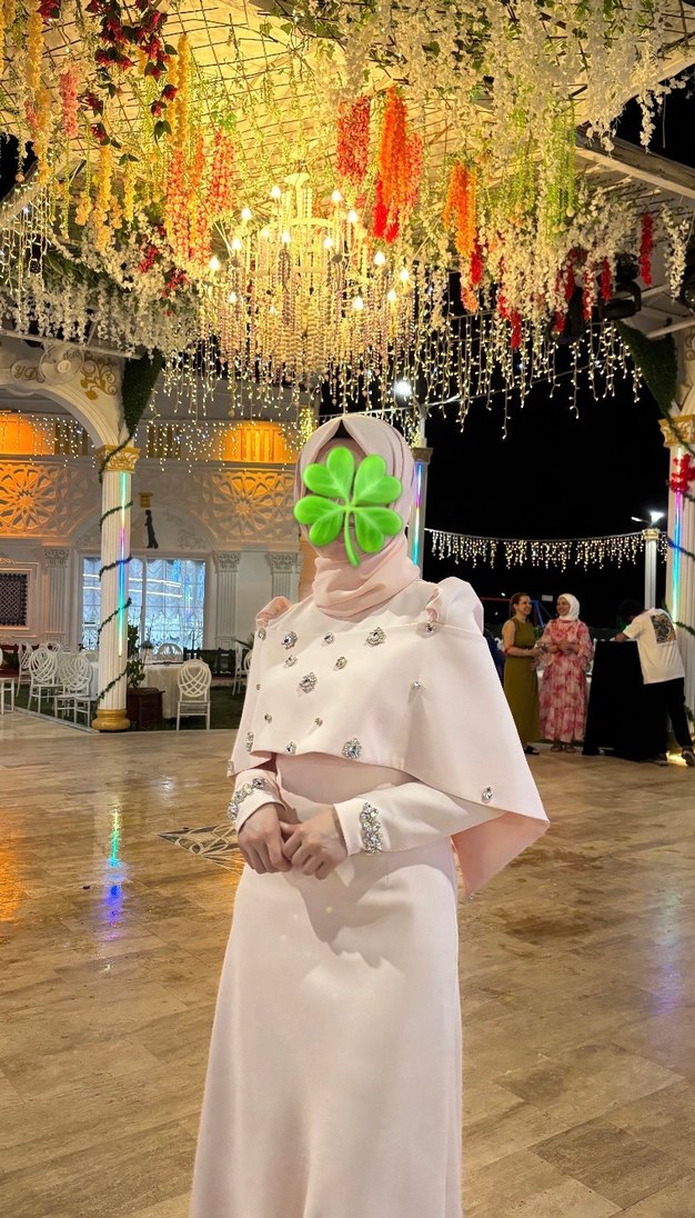 Uzun Tesettür Abiye - Görsel 3