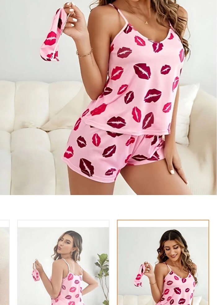 Uyku Bantlı Gecelik Takımı - Görsel 3