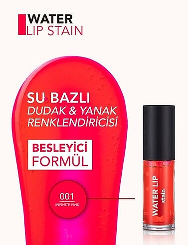 Flormar Flormar Water Lip Stain Tint 001