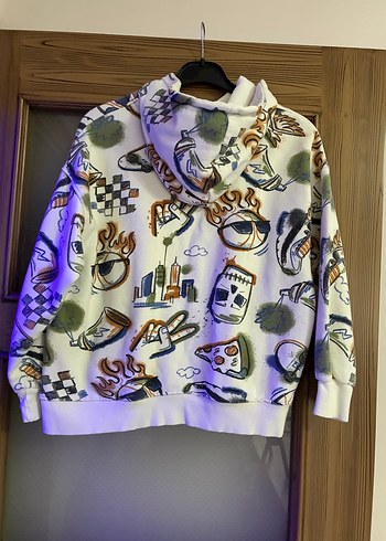 Erkek Çocuk Kapüşonlu Baskılı Sweatshirt - Görsel 4