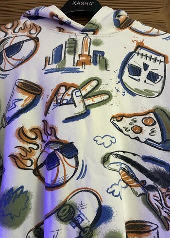 Erkek Çocuk Kapüşonlu Baskılı Sweatshirt - Görsel 3