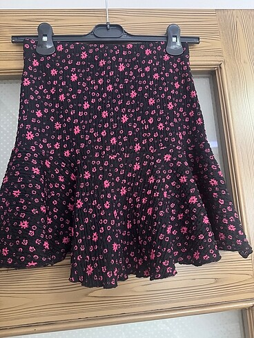 s Beden çeşitli Renk S beden çiçekli beli lastikli etek