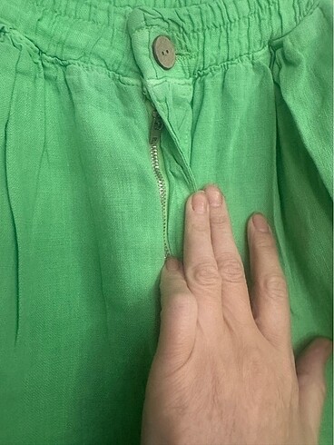 m Beden Beli lastikli m beden mom kesim pantolon