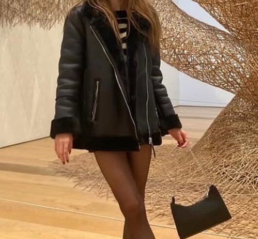 stradivarius biker ceket