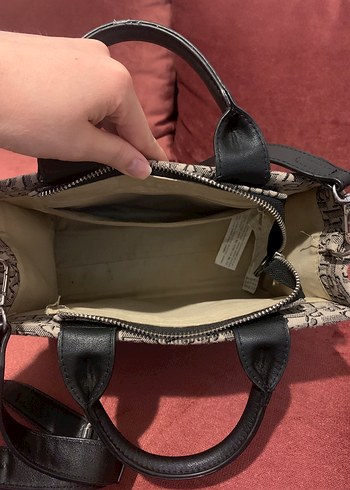 Stradivarius Deri Baskılı Fermuarlı Kadın Çanta