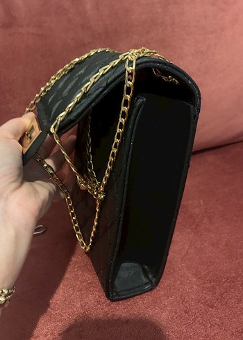Michael Kors Siyah Deri Zincirli Kadın Çanta