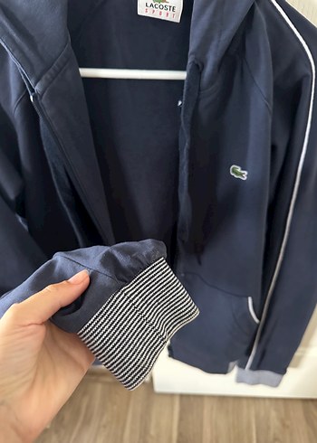 xs Beden lacivert Renk Lacoste Koyu Mavi Fermuarlı Kadın Ceket