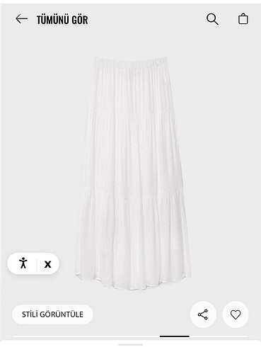 xs Beden Stradivarius Etek