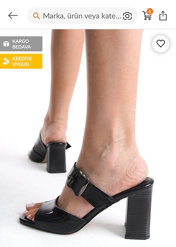 Bej Kadın Topuklu Terlik - Görsel 3