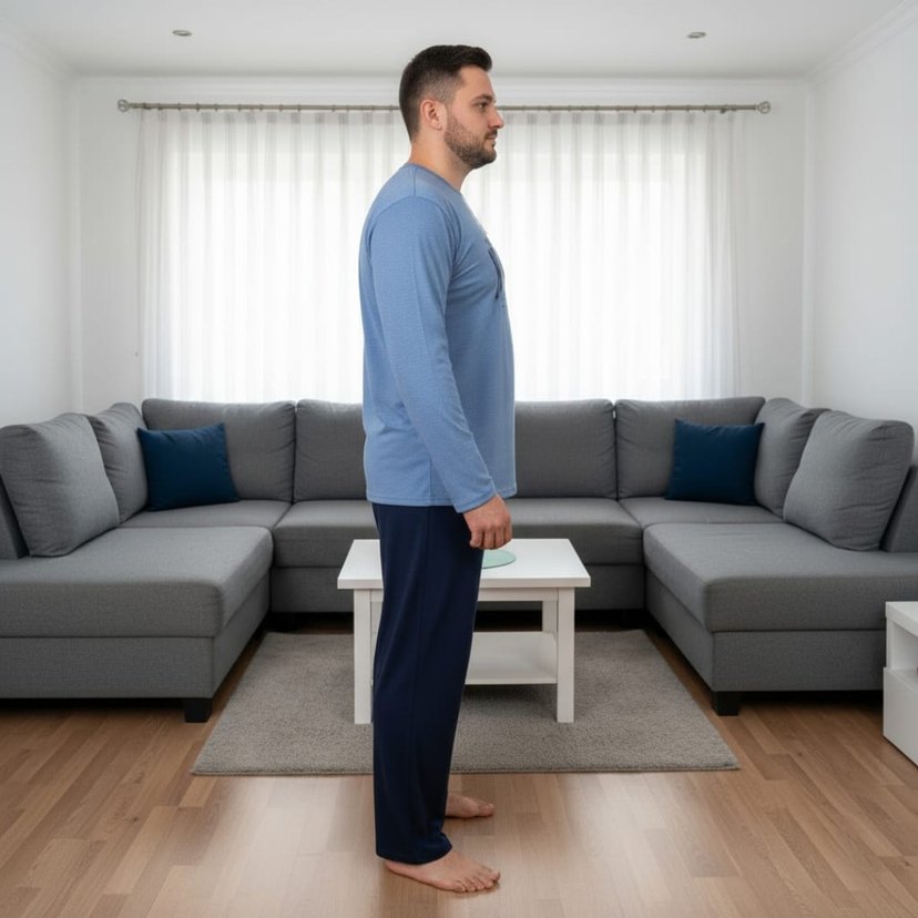 Mavi Uzun Kollu Erkek Pijama Takımı - Görsel 3