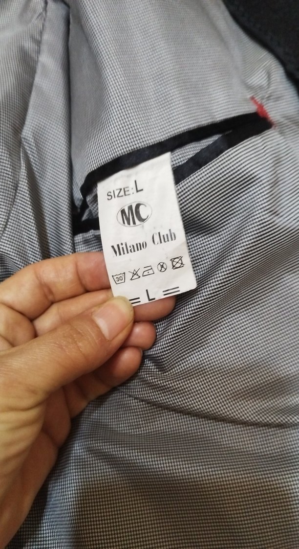 Düğmeli Siyah Erkek kaşe Ceket - Görsel 4