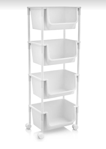 dört katlı tekerlekli organizer - Görsel 2