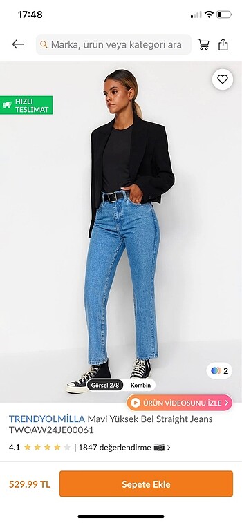 Trendyol & Milla Trendyolmilla straight jean