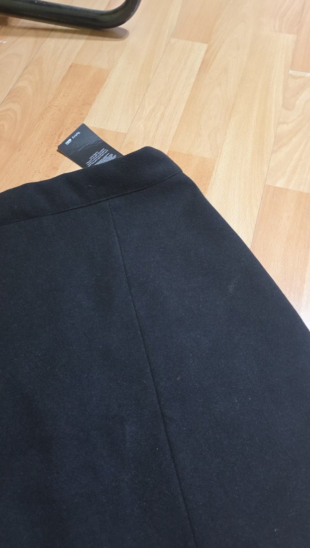 Siyah Süet Midi Mini Etek — görsel 5/6