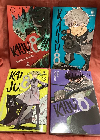 Kaiju 8 Manga Seti - Cilt 1-4