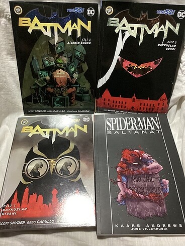 Batman Yeni 52 1-2-3 ve Spiderman Saltanat çizgi roman